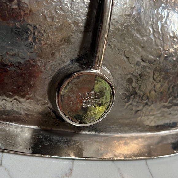 20” Hammered Satin Nickel Under Mount Oval Sink Made in Mexico - Picture 6 of 12
